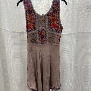 Shoreline Floral Embroidered Mini Dress